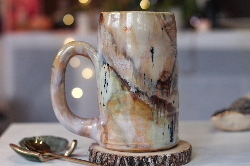 11-B Soft Earth Series PROTOTYPE Textured Stein, 20 oz.