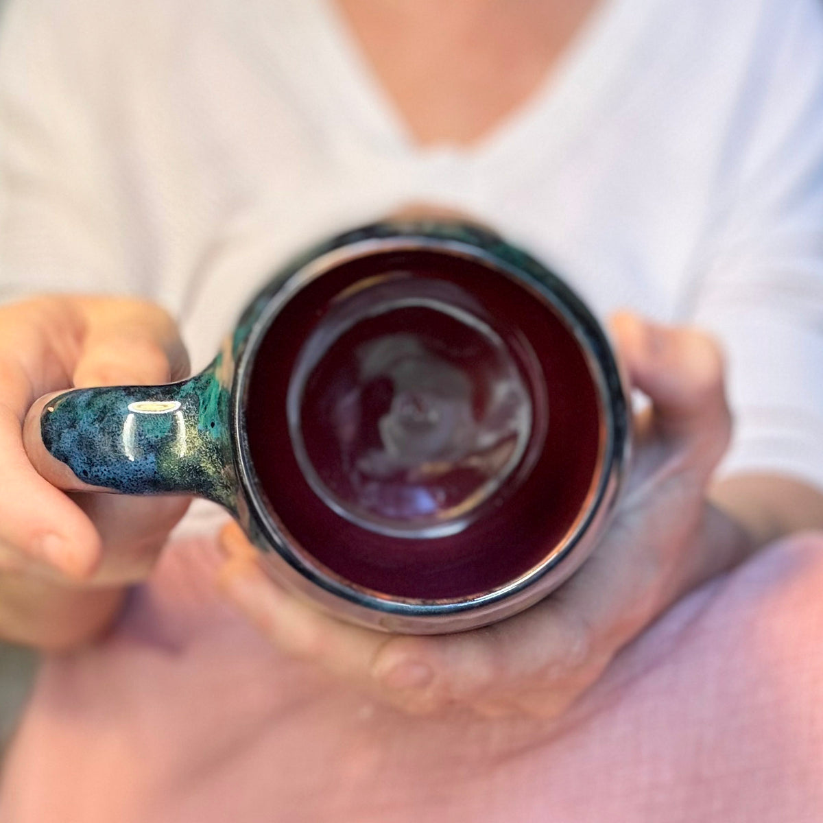 09-B Mossy Agate Mug, TOP SHELF - 25 oz.