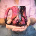 10-B Rhodonite Curvy Mug, 16 oz.
