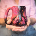 10-B Rhodonite Curvy Mug, 16 oz.