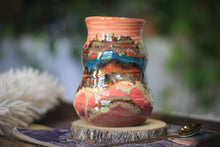 Load image into Gallery viewer, 08-C Santa Fe Sunrise Barely Flared Textured Divot 'Cuddle' Mug, 16 oz.