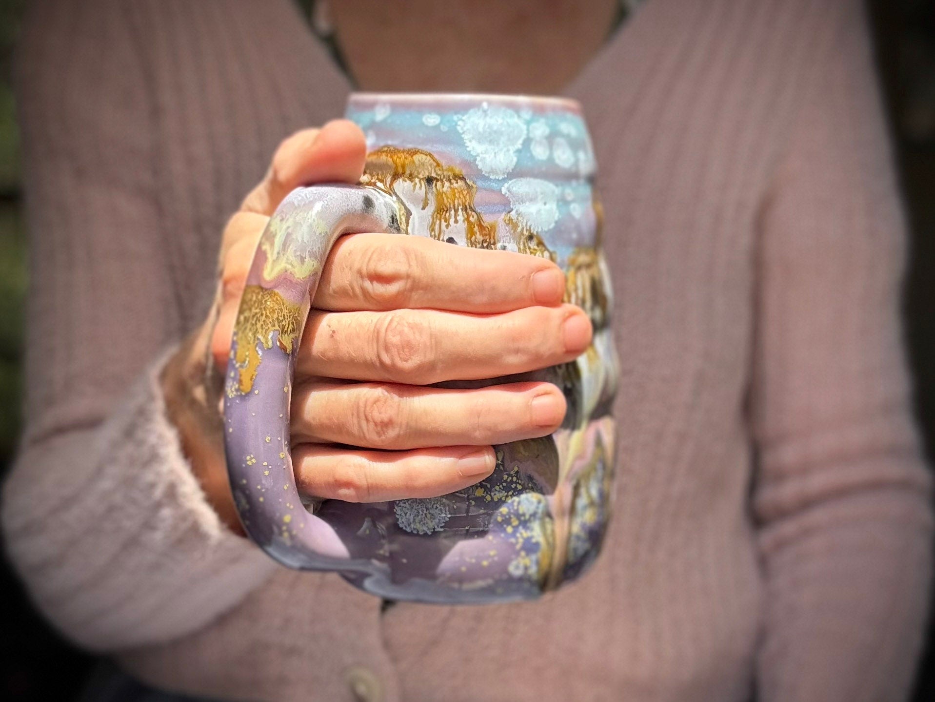 11-C Lavender Fields Mug, 22 oz.