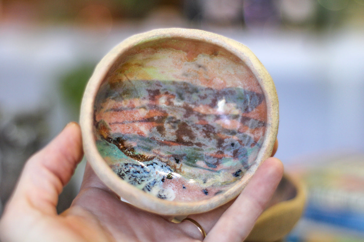 10-F Soft Earth Series PROTOTYPE Pinch Pots, 1-2 oz.