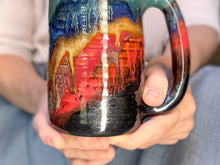 Load image into Gallery viewer, 11-C Rainbow Strata Textured Stein Mug, 21 oz.