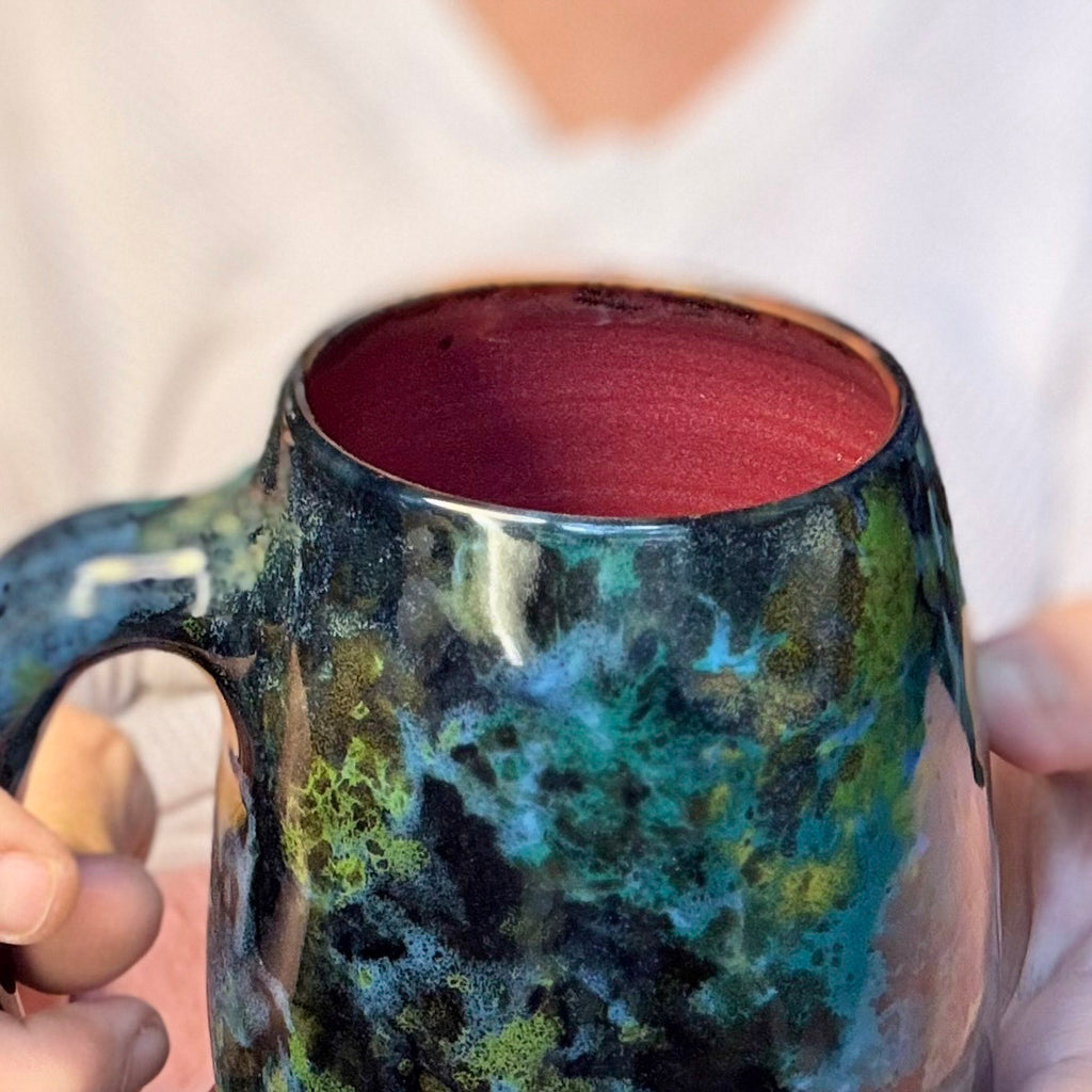 09-B Mossy Agate Mug, TOP SHELF - 25 oz.