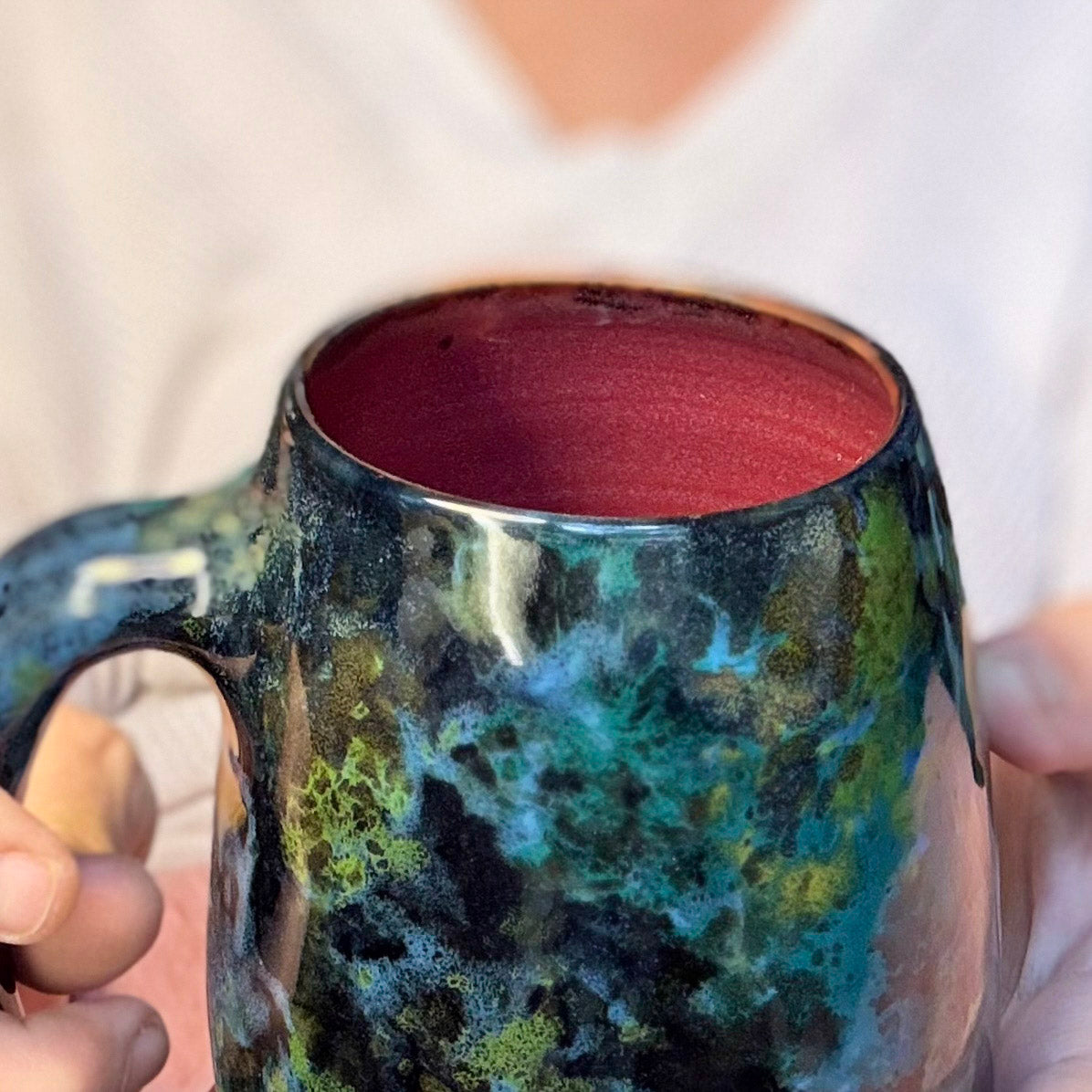09-B Mossy Agate Mug, TOP SHELF - 25 oz.