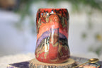 09-D Red  PROTOTYPE Divot Mug, 17 oz.