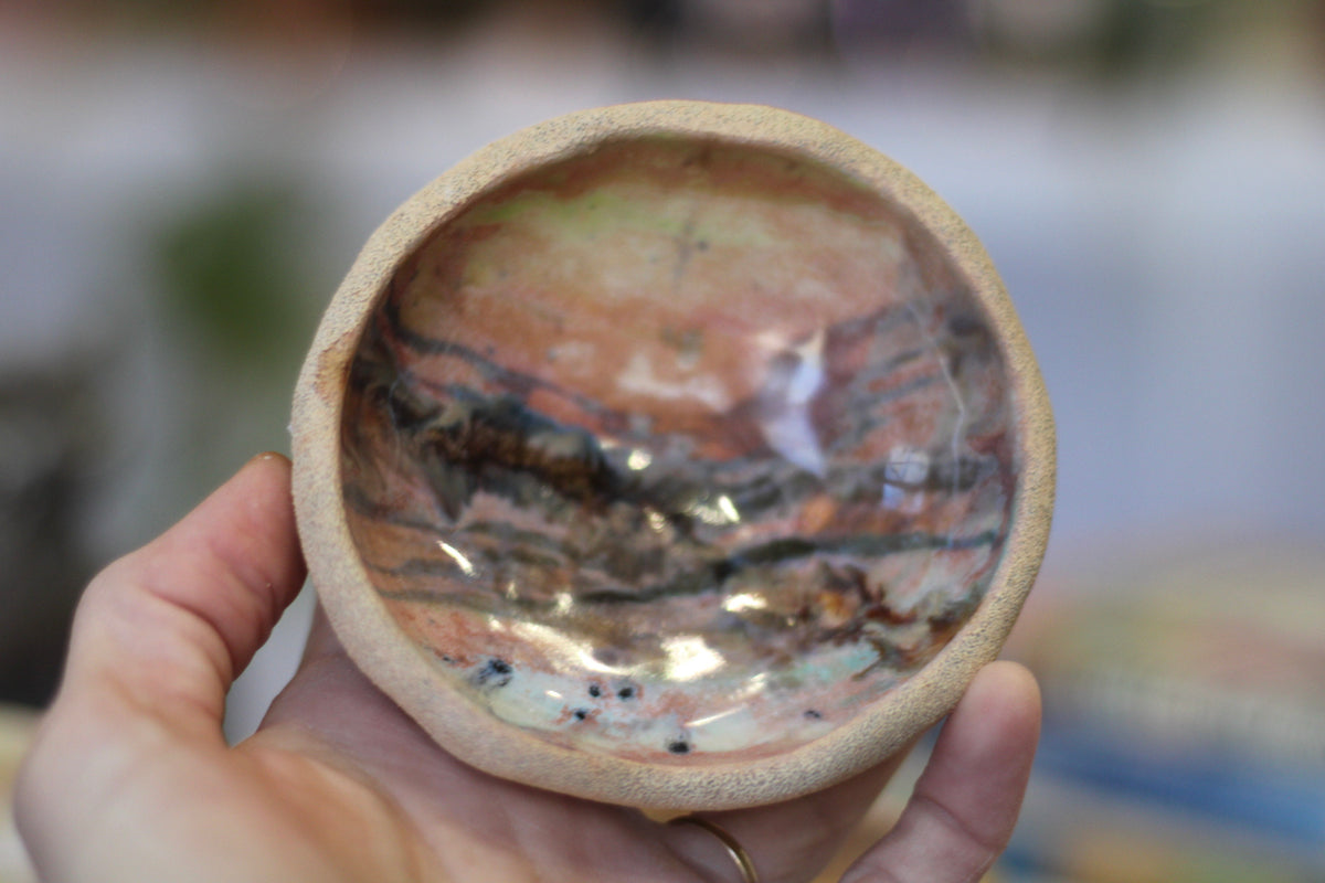 10-F Soft Earth Series PROTOTYPE Pinch Pots, 1-2 oz.