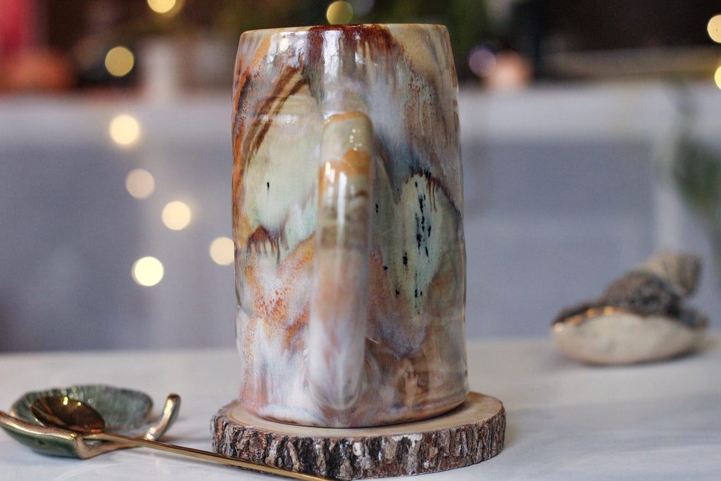 11-B Soft Earth Series PROTOTYPE Textured Stein, 20 oz.