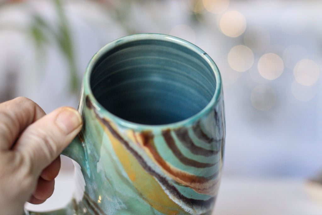 09-F Soft Earth EXPERIMENT Mug, 18 oz.