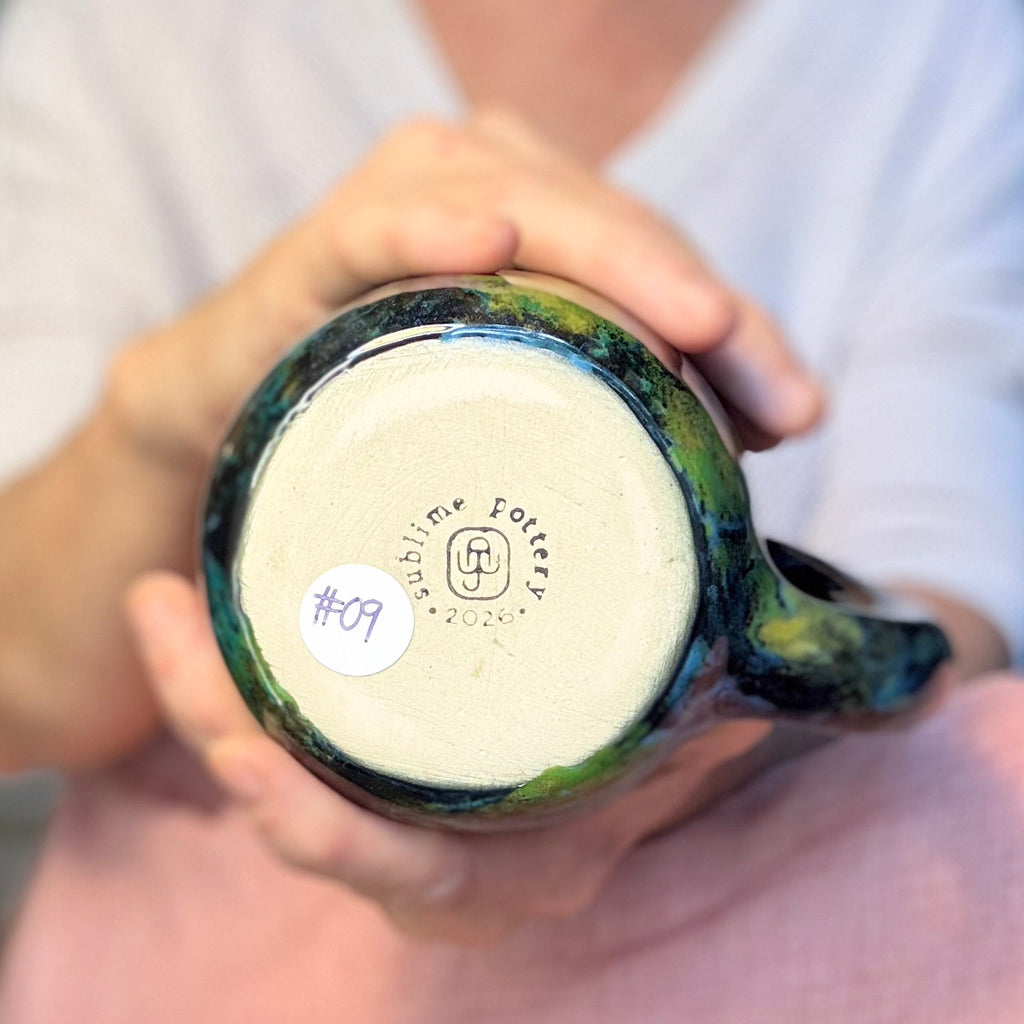 09-B Mossy Agate Mug, TOP SHELF - 25 oz.