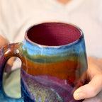 09-C Midnight Rainbow Slender Mug, 24 oz.