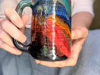 11-C Rainbow Strata Textured Stein Mug, 21 oz.