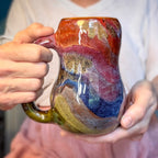 12-B Rainbow PROTOTYPE Gourd Mug, 22 oz.