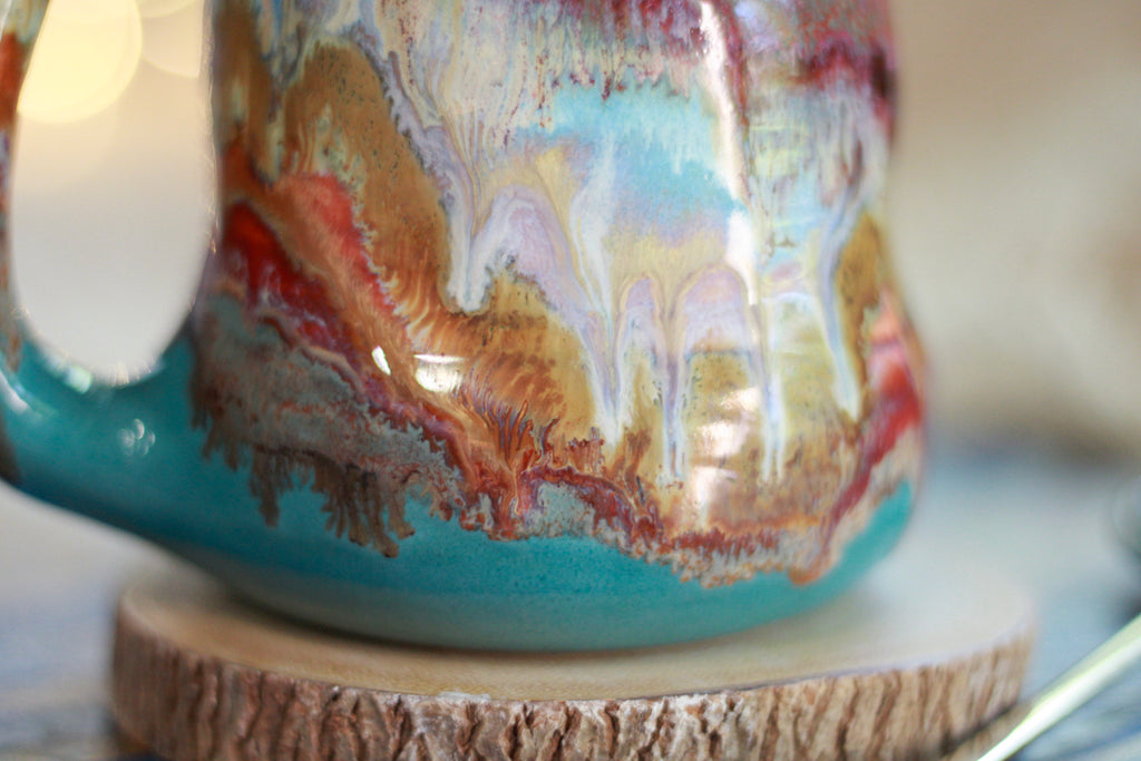 08-D 'FLOW' Variation Textured Divot Mug, 16 oz.