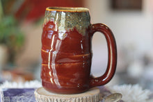 Load image into Gallery viewer, 11-G Surprise Crimson &amp; Cream EXPERIMENT Textured Mug, 22 oz.