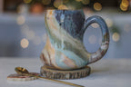 10-A Soft Earth Series PROTOTYPE Gourd Mug - TOP SHELF, 19 oz.