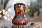 05-A Green Mountain Midnight Gourd Vessel - TOP SHELF, 23 oz.