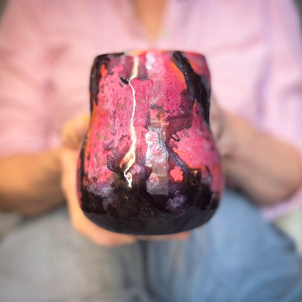 10-B Rhodonite Curvy Mug, 16 oz.