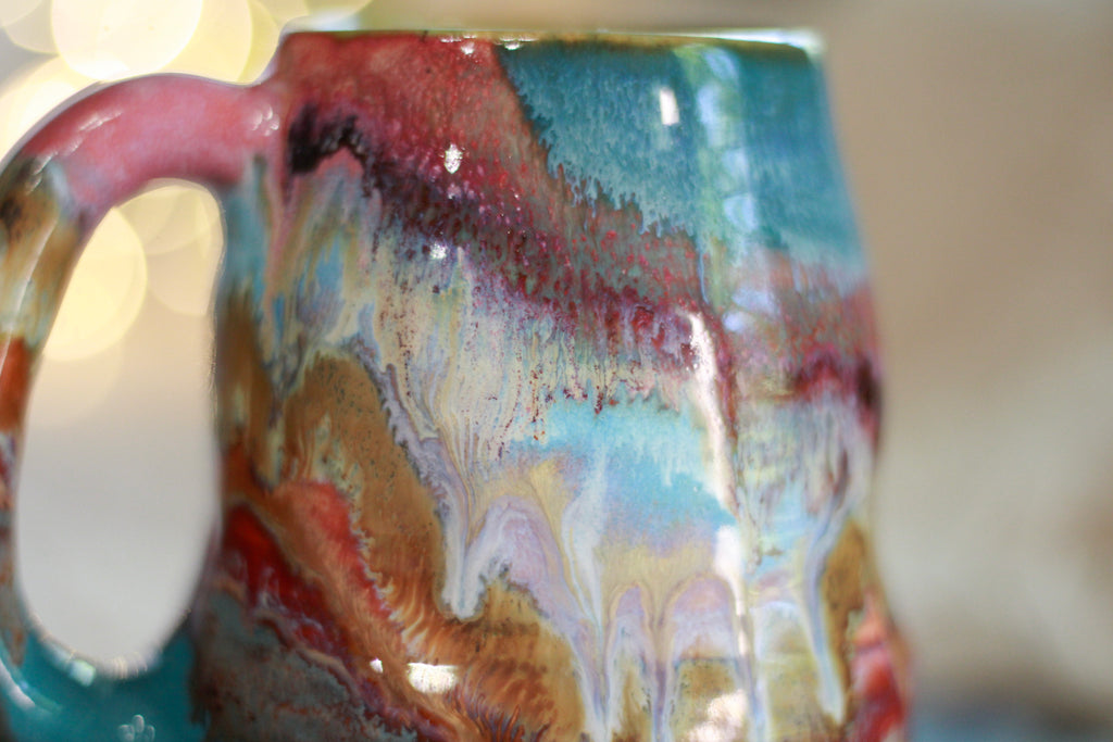 08-D 'FLOW' Variation Textured Divot Mug, 16 oz.