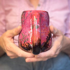 10-B Rhodonite Curvy Mug, 16 oz.