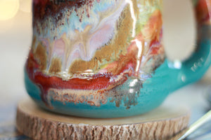 08-C 'FLOW' Variation Textured Divot Mug, 16 oz.