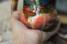 Load image into Gallery viewer, 08-C Santa Fe Sunrise Barely Flared Textured Divot 'Cuddle' Mug, 16 oz.