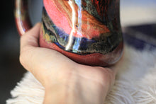 Load image into Gallery viewer, 09-D Red  PROTOTYPE Divot Mug, 17 oz.