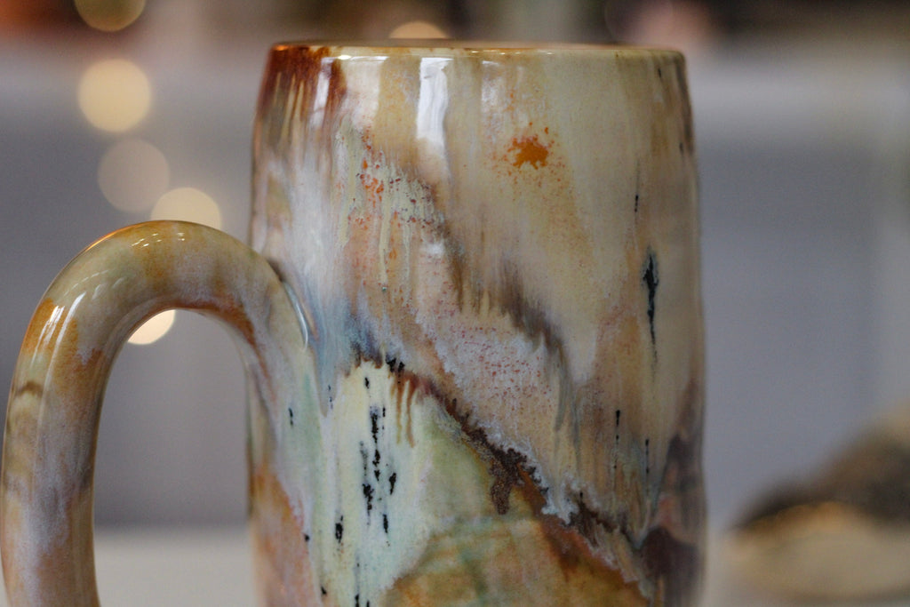 11-B Soft Earth Series PROTOTYPE Textured Stein, 20 oz.