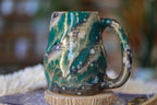 11-E Turquoise Grotto Varation Mid Mod Mug, 20 oz.