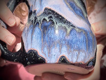 Load image into Gallery viewer, 12-D Cosmic Amethyst Grotto Curvy Mug, 24 oz.