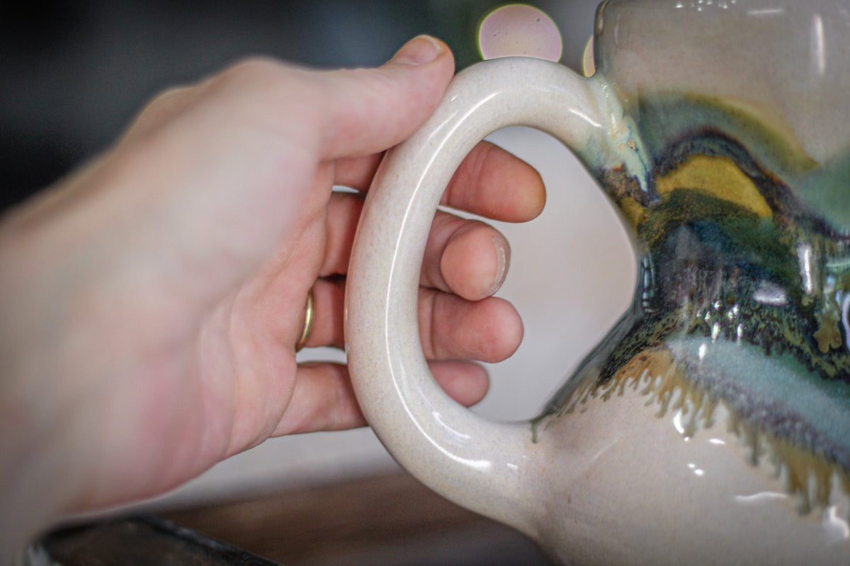 11-B Hidden Valley Notched Gourd Mug - TOP SHELF, 20 oz.