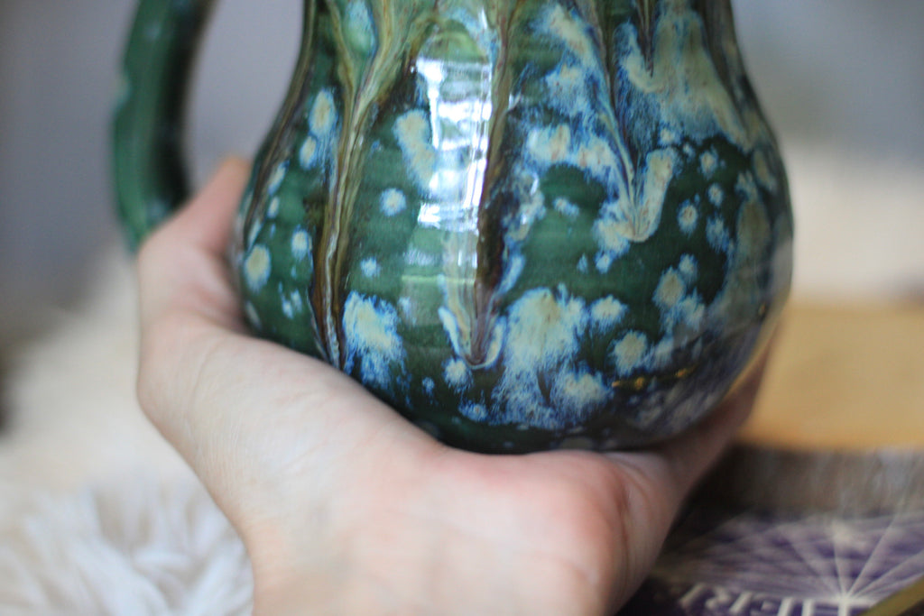 09-E Green EXPERIMENT Textured Mug, 17 oz.