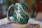 11-E Turquoise Grotto Varation Mid Mod Mug, 20 oz.