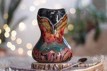 Load image into Gallery viewer, 05-A Green Mountain Midnight Gourd Vessel - TOP SHELF, 23 oz.