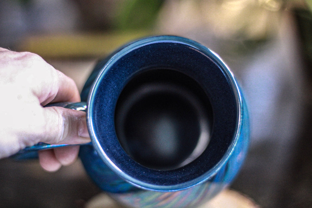 09-A Labradorite PROTOTYPE Flared Mug - MISFIT, 23 oz. - 25% off
