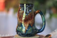 Load image into Gallery viewer, 09-B Starry Night Barely Flared Textured Divot Mug, 22 oz.