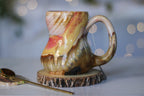 10-E Soft Earth Series PROTOTYPE Petite Notched Gourd Mug, 12 oz.
