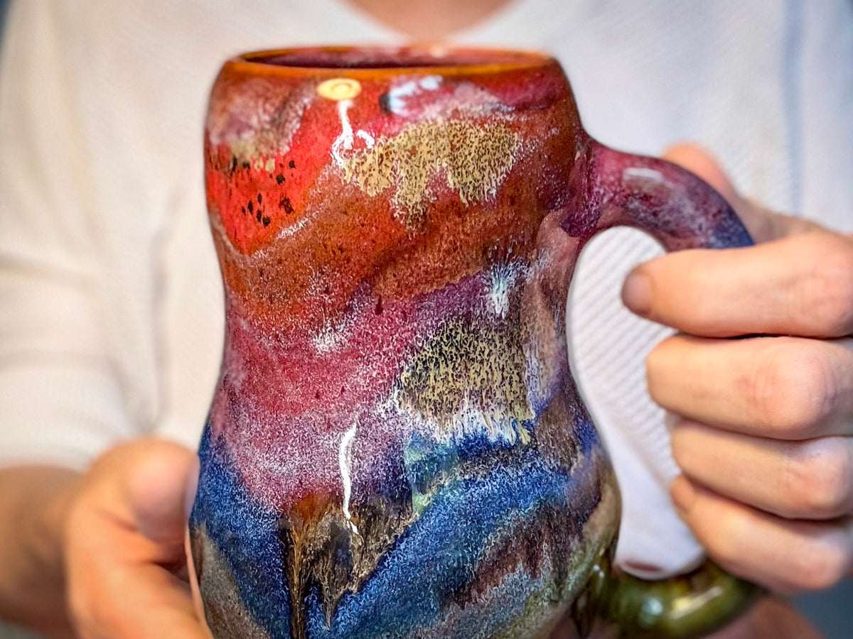 12-B Rainbow PROTOTYPE Gourd Mug, 22 oz.