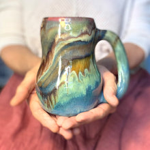 Load image into Gallery viewer, 02-D Green PROTOTYPE Mid Mod Mug - TOP SHELF, 20 oz.