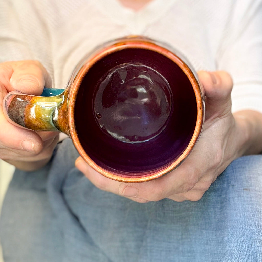 01-A New Earth Swirly Mug, TOP SHELF - 26 oz.