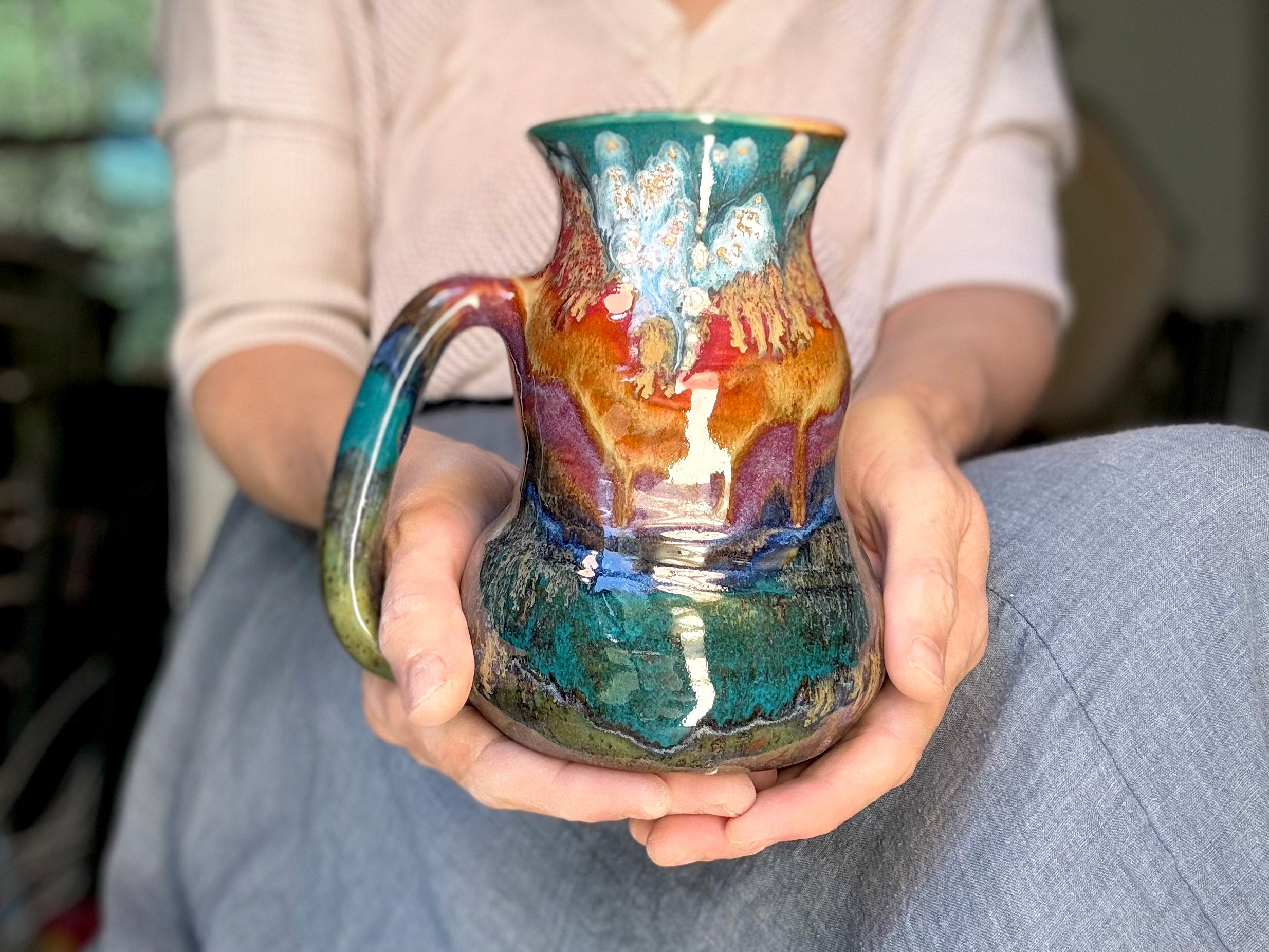 02-A Rainbow Valley Cuddle Mug - TOP SHELF, 26 oz.