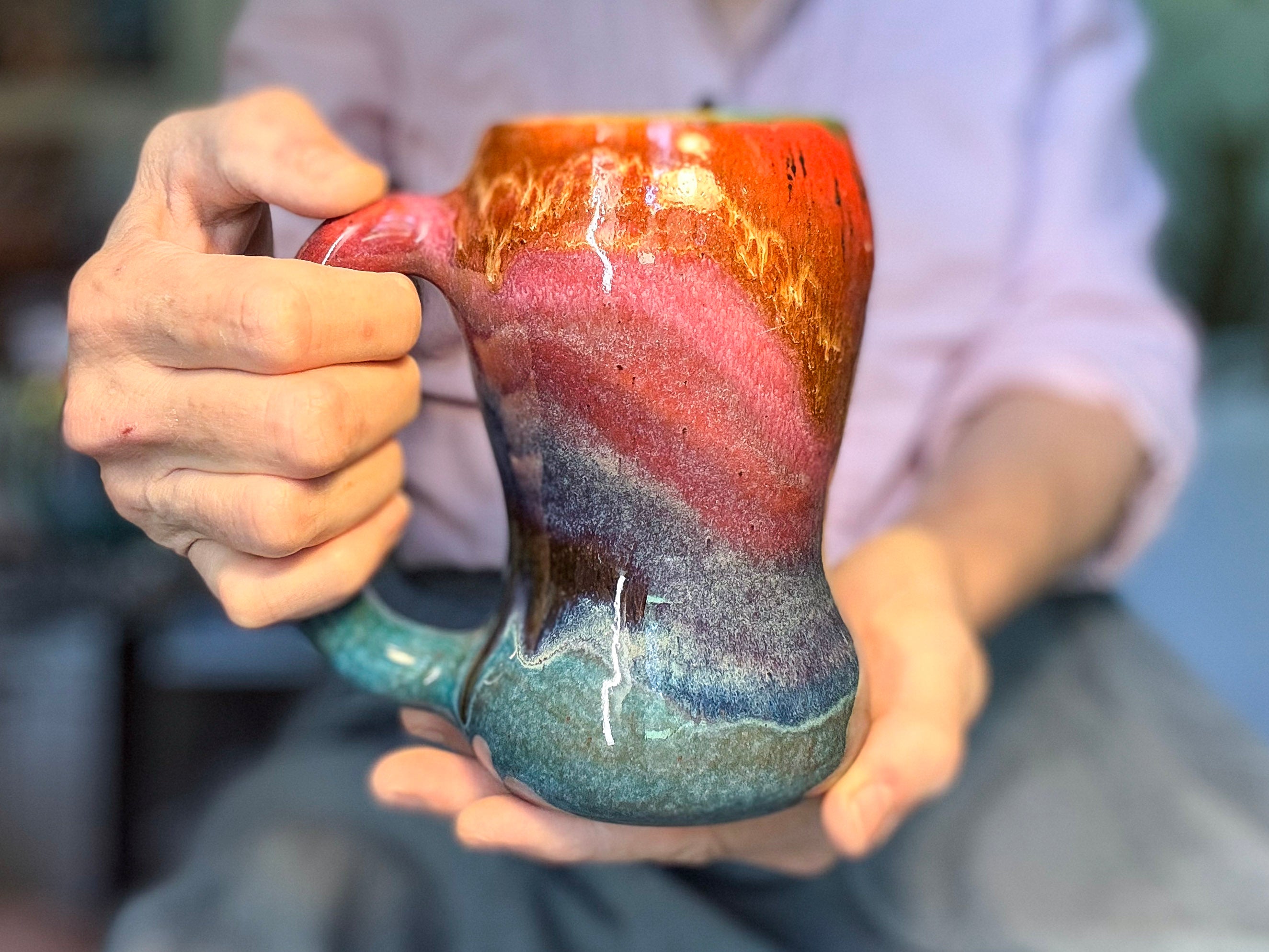 02-D EXPERIMENT Curvy Mug, 17 oz.
