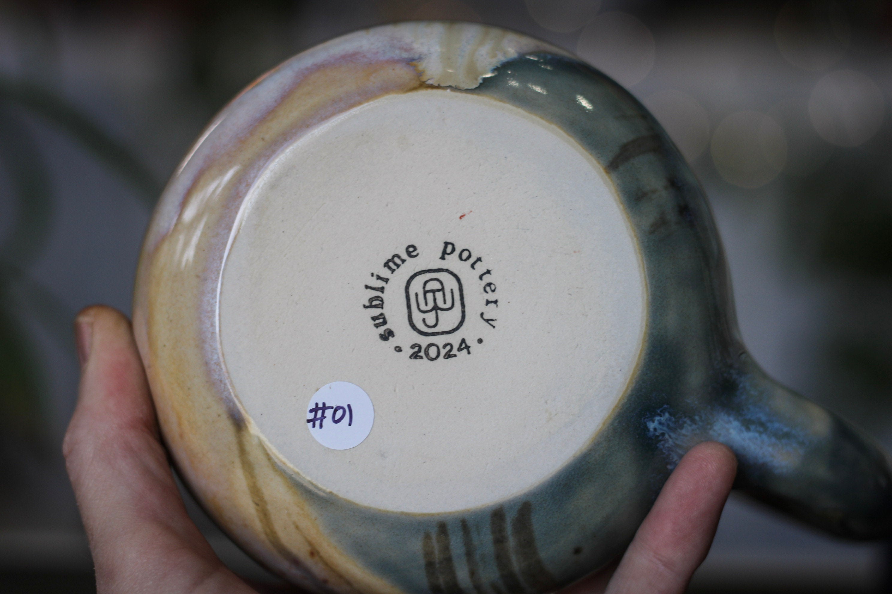 01-B Soft Earth Series PROTOTYPE Gourd Mug - TOP SHELF, 26 oz.