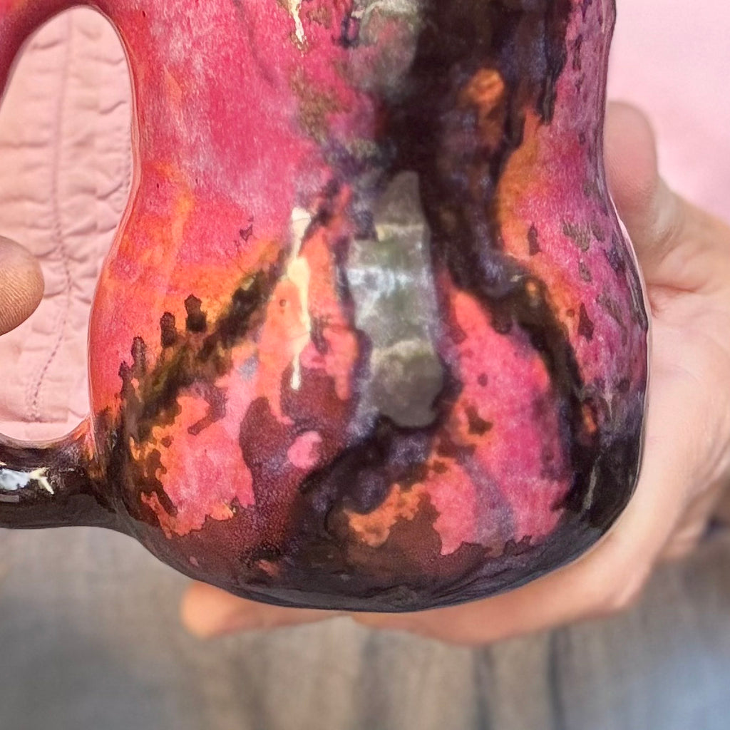 10-B Rhodonite Curvy Mug, 16 oz.