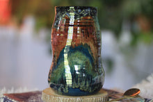 Load image into Gallery viewer, 09-B Starry Night Barely Flared Textured Divot Mug, 22 oz.