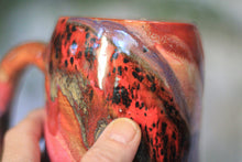 Load image into Gallery viewer, 09-D Red  PROTOTYPE Divot Mug, 17 oz.