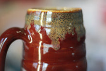 Load image into Gallery viewer, 11-G Surprise Crimson &amp; Cream EXPERIMENT Textured Mug, 22 oz.