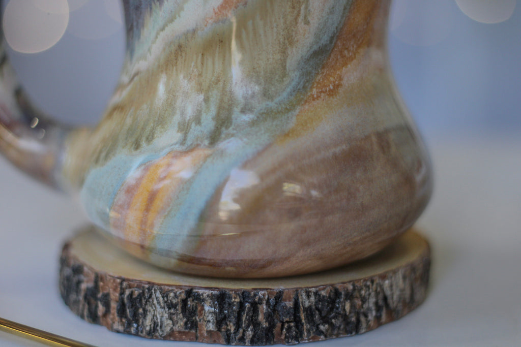 10-A Soft Earth Series PROTOTYPE Gourd Mug - TOP SHELF, 19 oz.