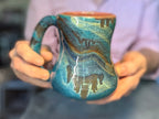 12-E Turquoise PROTOTYPE Curvy Mug, 17 oz.
